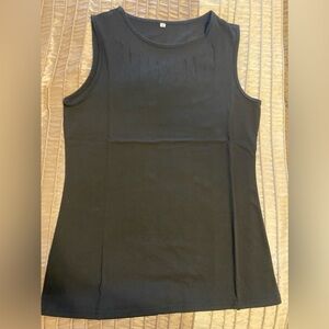NEW - Women’s Black Tank Top with front cutouts. Small. NWOT.